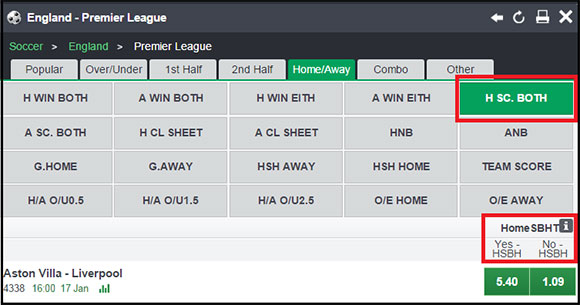 Match Result and Both Teams to Score Bet Explained