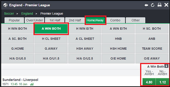 To Win Both Halves Betting Market Explained - Full Definitions